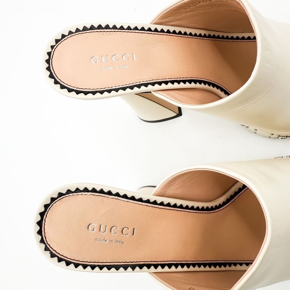 Gucci GG Janaya Platform Mules Monogram Sandals EU 39.5 US 9.5 - Picture 8 of 11